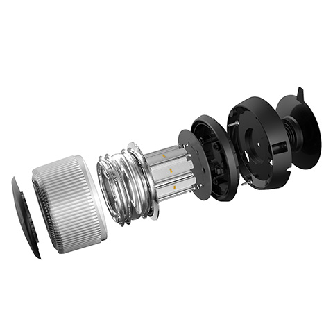 TA81 series LED beacon exploded view