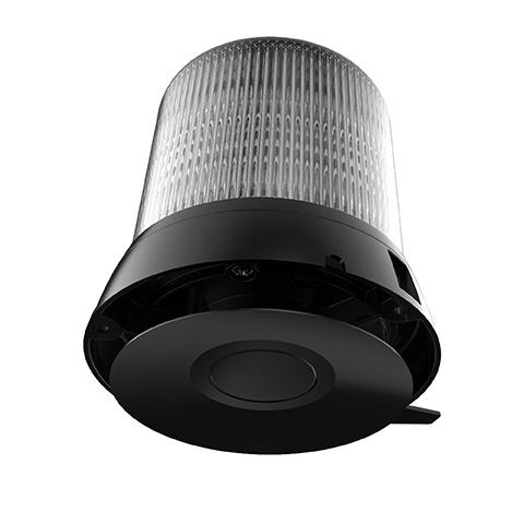 TA82 series LED beacon Magnet mounting bottom view