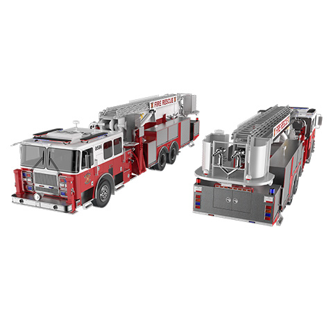 TA82 series LED beacon mounted on firefighter vehicles