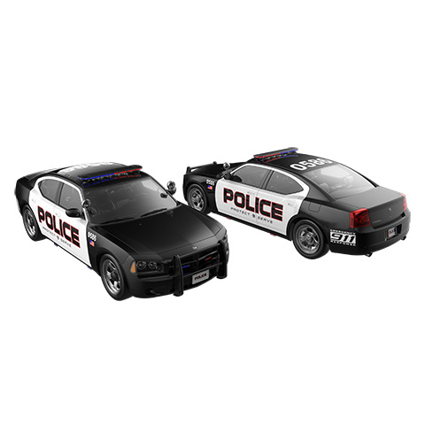 TA91 series full size LED light bar mounted on police patrol vehicles 1