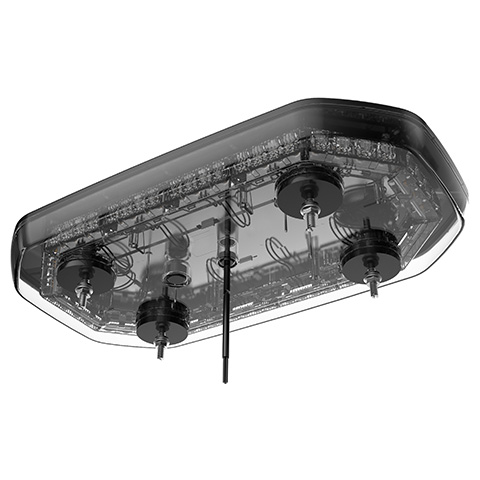 TA92 LED 15 inches lightbar series bolt mounting bottom view