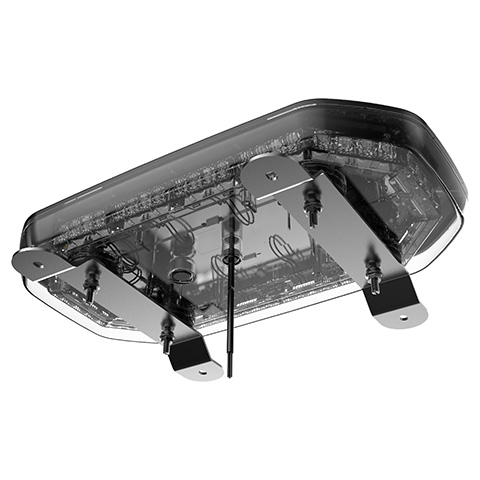 TA92 LED 15 inches lightbar series bracket mounting bottom view