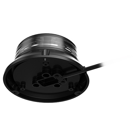 TA93 series micro LED beacon screw mounting bottom view
