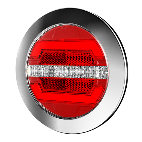 SB21 combination signal lamp with chrome bezel