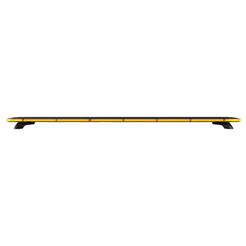 W801 series full size LED light bar Amber color front view